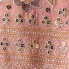 Light Pink Chinon Kurti with Sequin Work